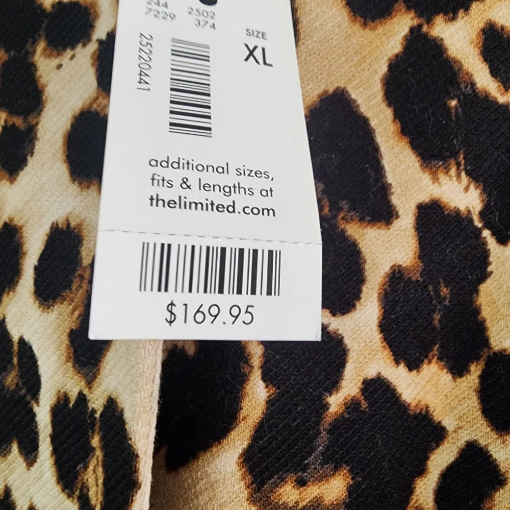 NWT.The Limited Animal Print Jacket.pit To Pit23